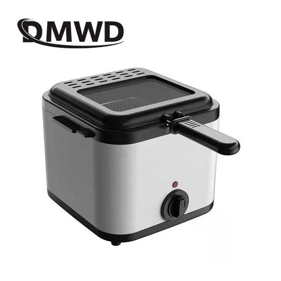 Freidora eléctrica de 2,5l, horno de aceite, termostato ajustable, parrilla de pollo frito, máquina de freír patatas fritas, coc