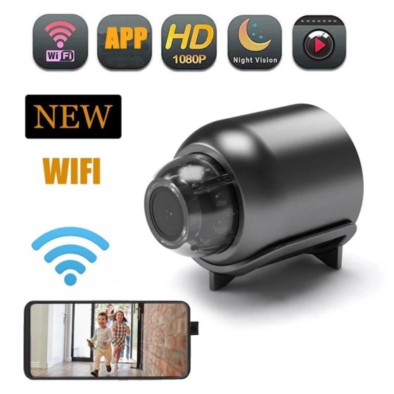Minicámara HD de 1080P, videocámara IP inteligente para el hogar, con 