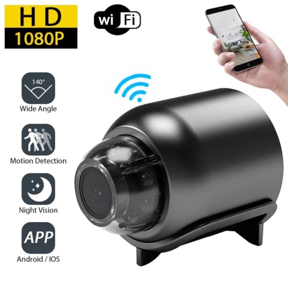 Minicámara HD de 1080P, videocámara IP inteligente para el hogar, con 