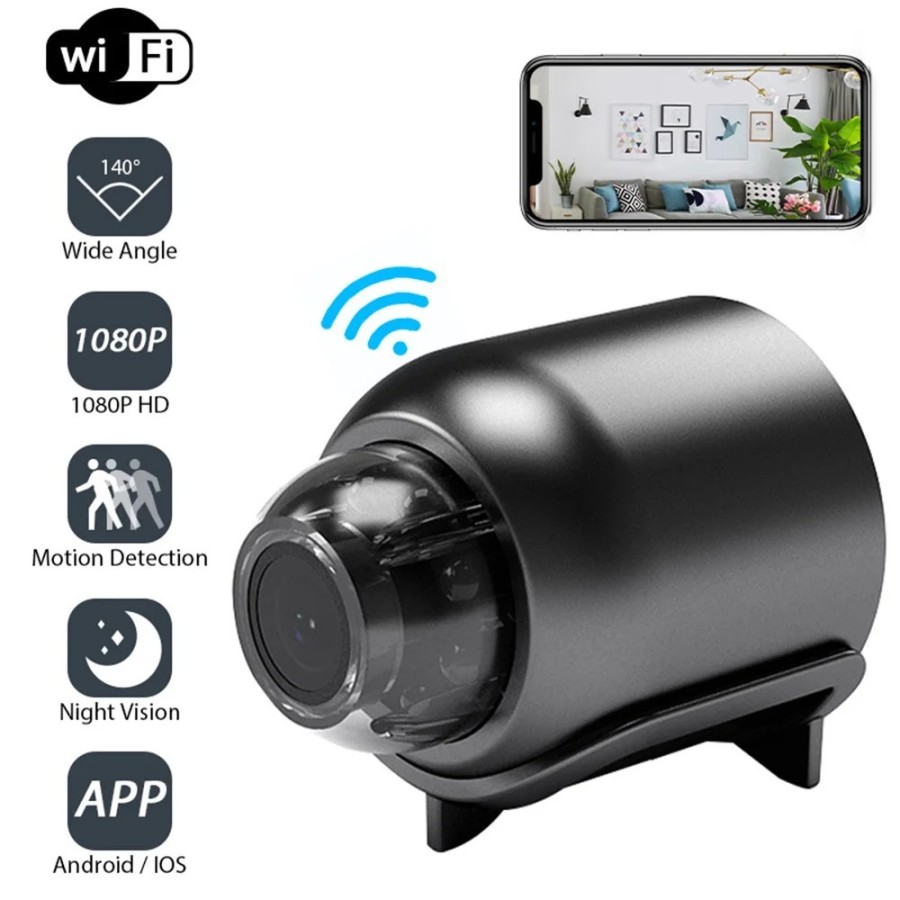 Minicámara HD de 1080P, videocámara IP inteligente para el hogar, con 
