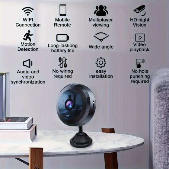 Minicámara A11 inalámbrica con WiFi, Monitor remoto de protección de s
