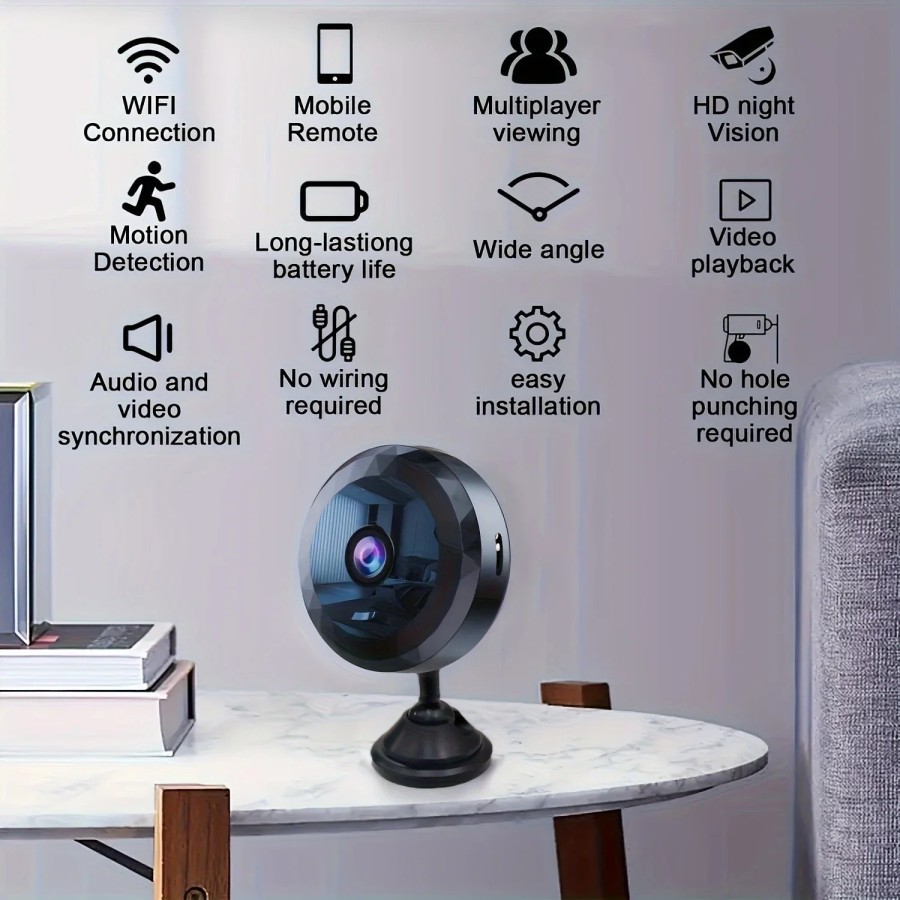 Minicámara A11 inalámbrica con WiFi, Monitor remoto de protección de s