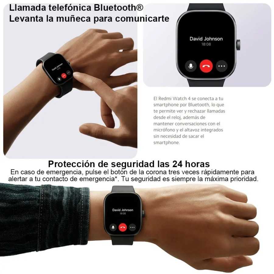 Xiaomi-reloj inteligente Redmi Watch 4, dispositivo con llamadas telef