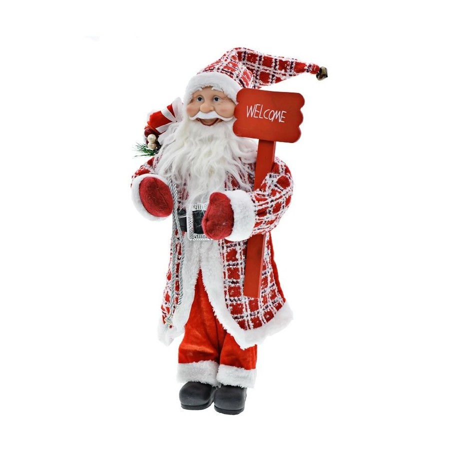 Hermosa estatuilla de Papá Noel de abuelo, estatua de muñeca de Papá N