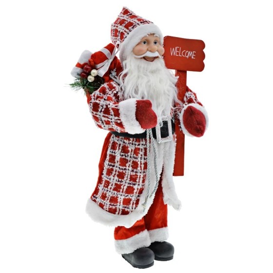 Hermosa estatuilla de Papá Noel de abuelo, estatua de muñeca de Papá N Hermosa estatuilla de Papá Noel de abuelo, estatua de muñeca de Papá N