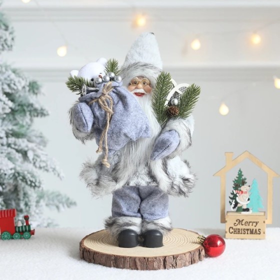 Muñeco de Papá Noel de 28/30cm para decoración de escritorio, árbol de