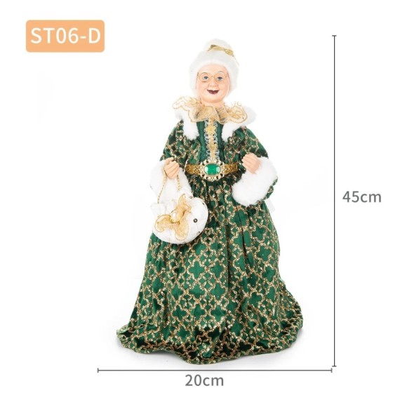 Muñeco de Papá Noel para decoración de Navidad, muñeco de Papá Noel, a