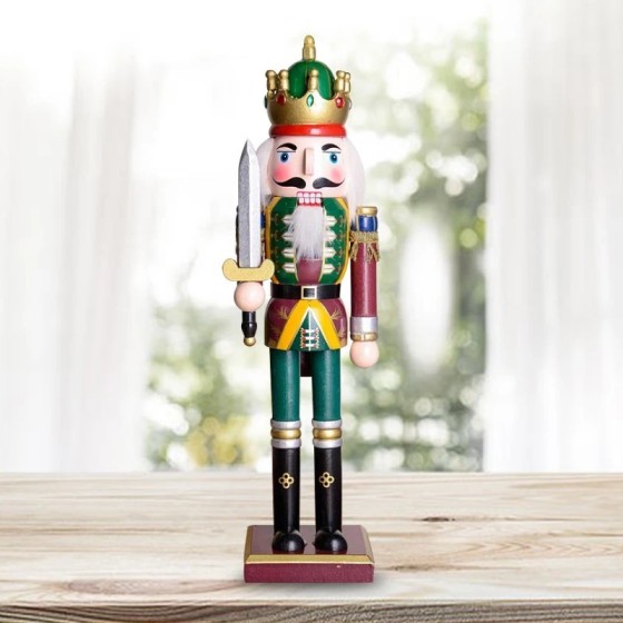 Cascanueces de Navidad de 1 piezas, artesanía creativa, regalo, decora