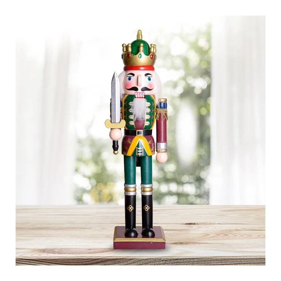 Cascanueces de Navidad de 1 piezas, artesanía creativa, regalo, decora
