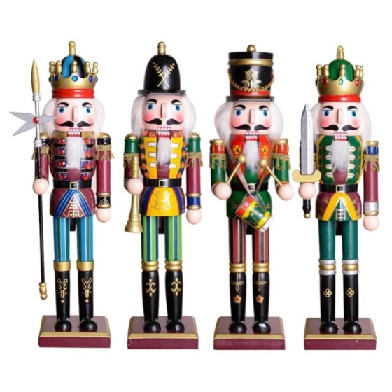 Cascanueces de Navidad de 1 piezas, artesanía creativa, regalo, decora