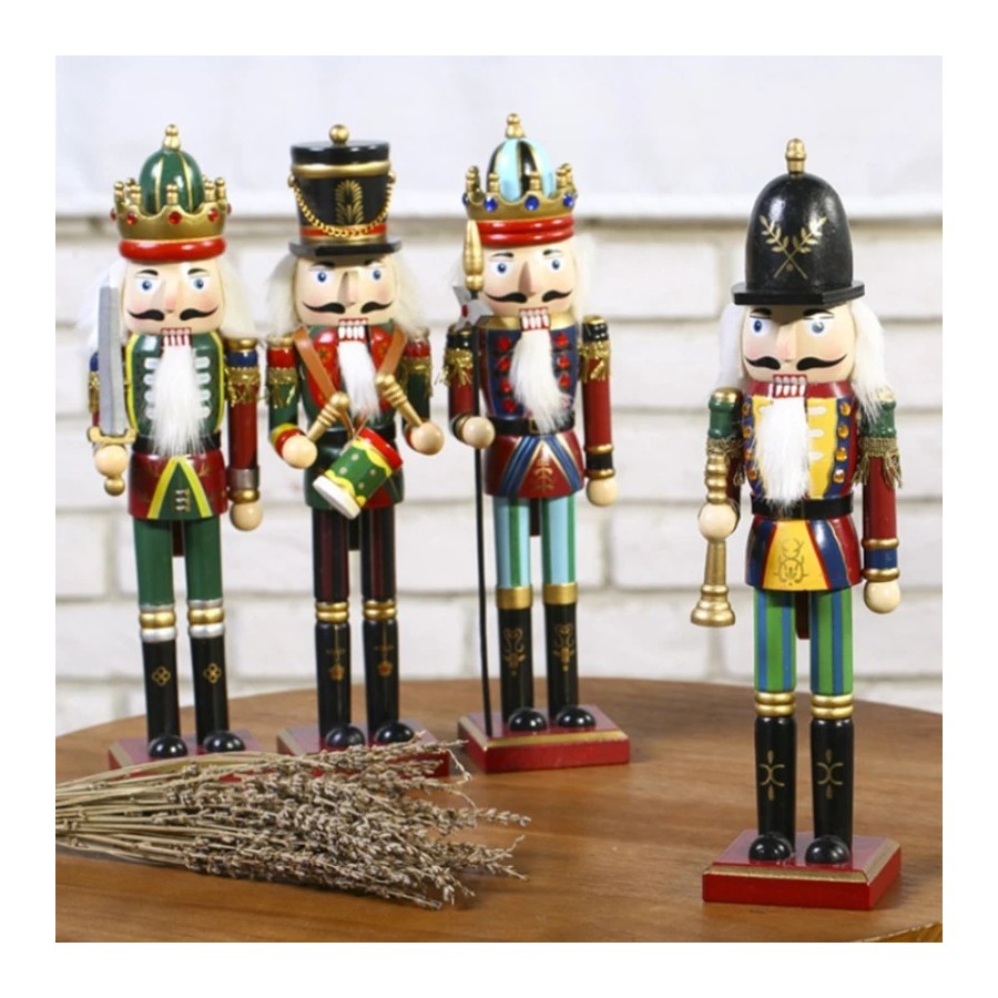 Cascanueces de Navidad de 1 piezas, artesanía creativa, regalo, decora