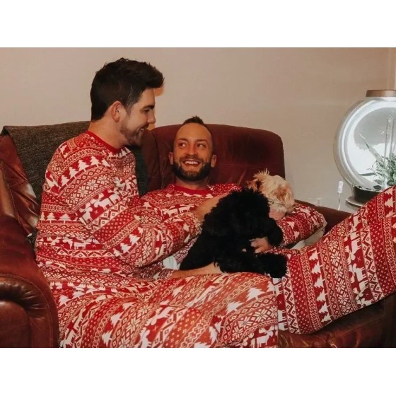 Conjunto de pijamas a juego de Navidad para madre, padre, niños, pelel