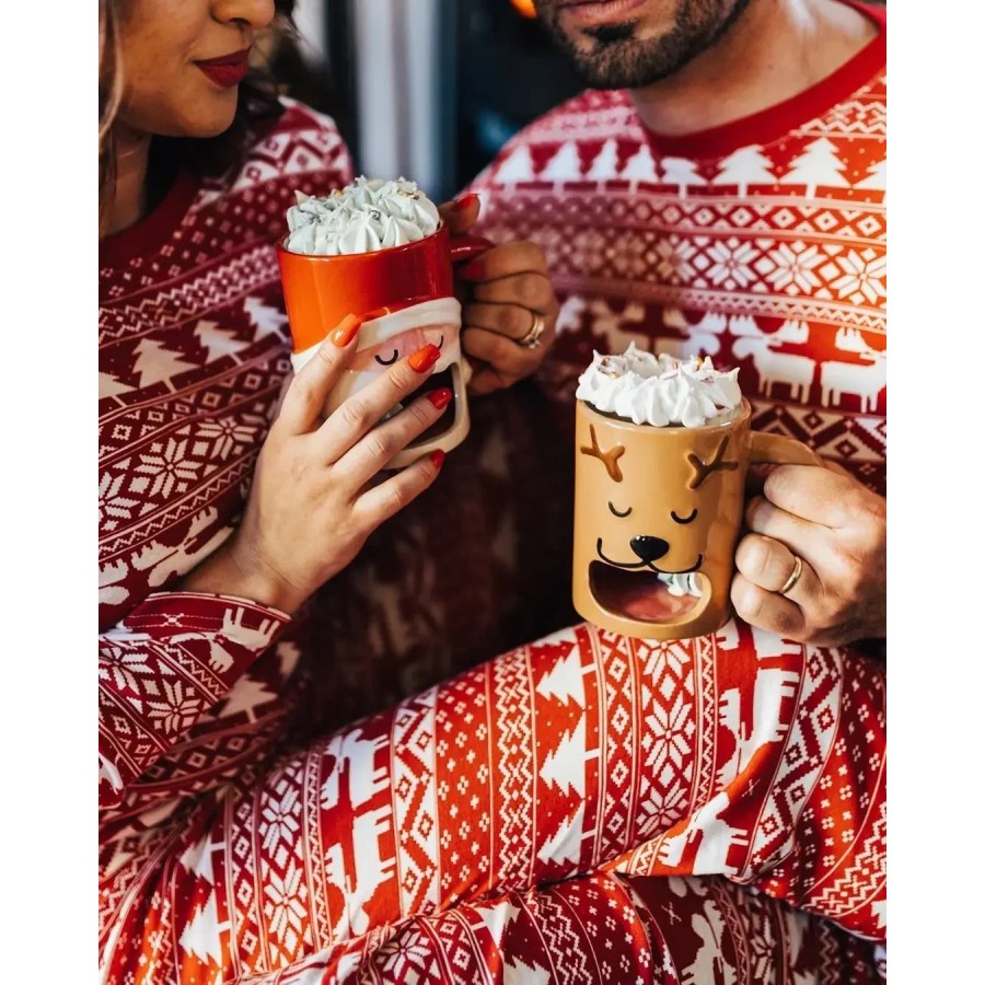 Conjunto de pijamas a juego de Navidad para madre, padre, niños, pelel
