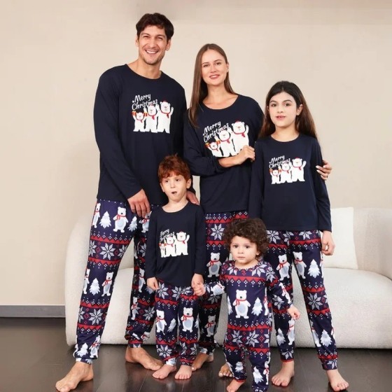 Pijamas de Navidad a juego para la familia, ropa para el hogar, pijama Pijamas de Navidad a juego para la familia, ropa para el hogar, pijama