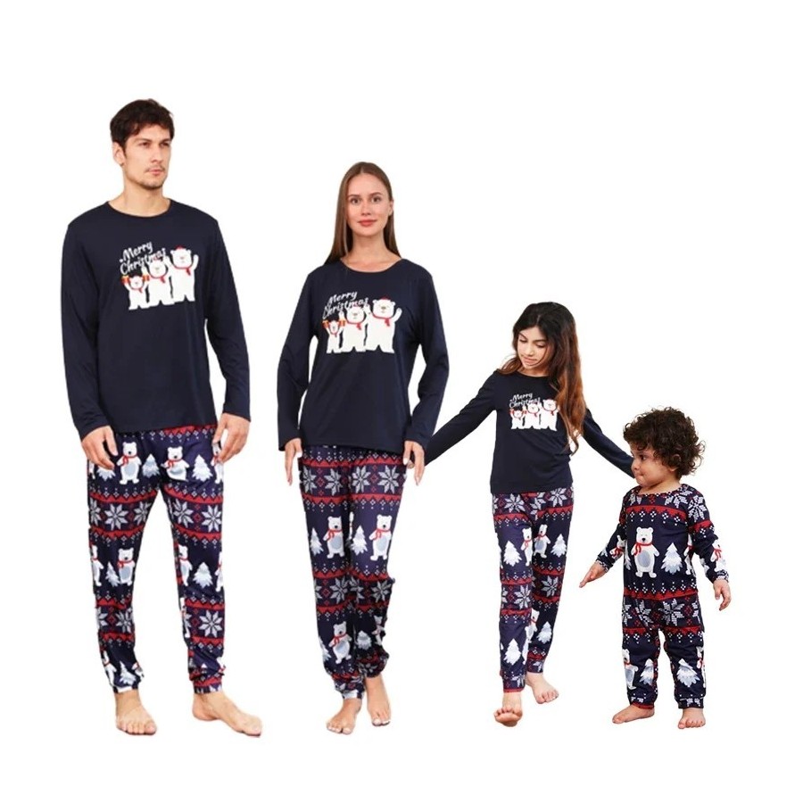 Pijamas de Navidad a juego para la familia, ropa para el hogar, pijama