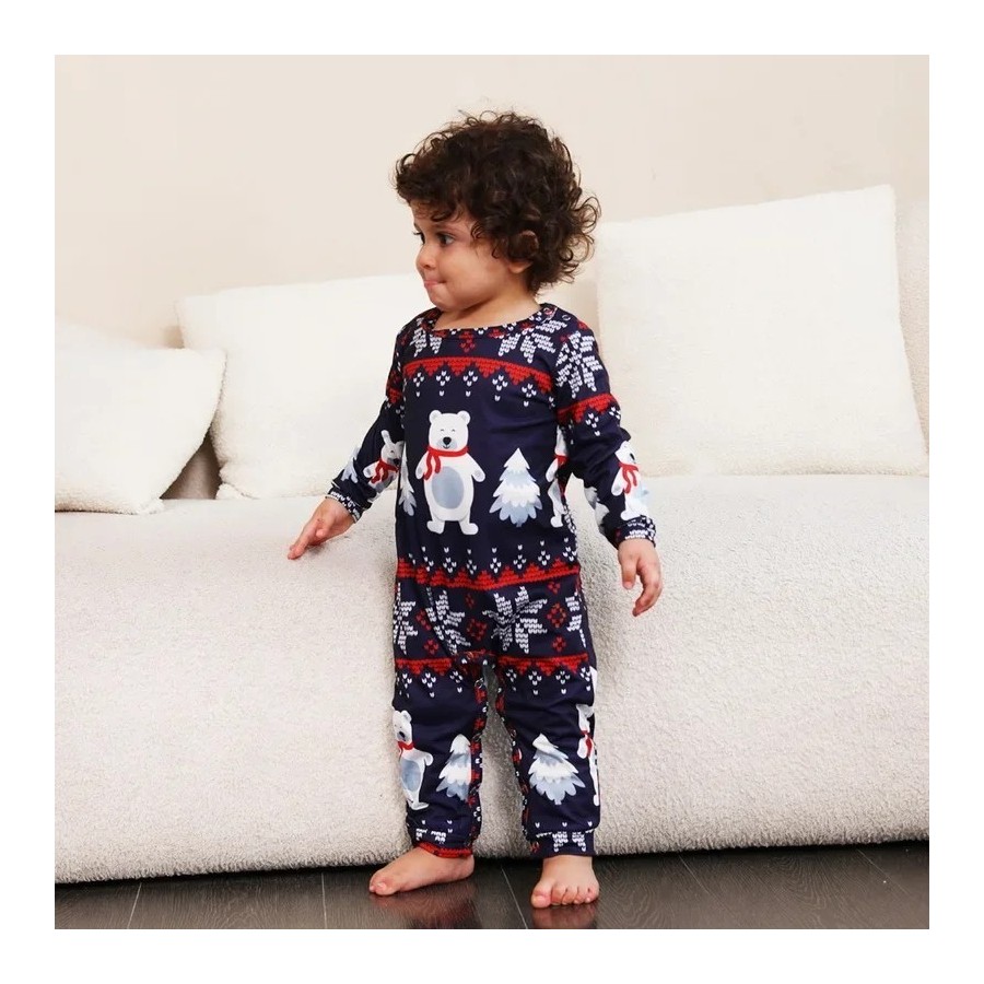 Pijamas de Navidad a juego para la familia, ropa para el hogar, pijama