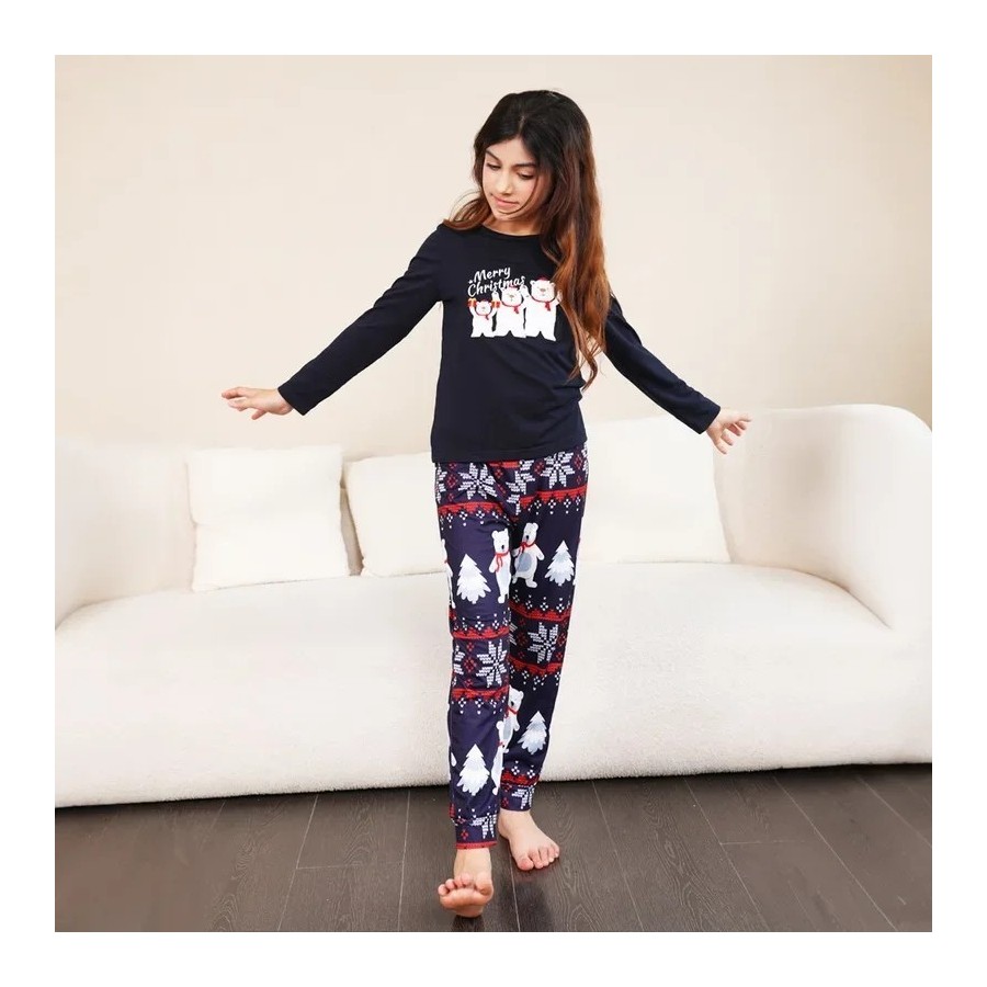 Pijamas de Navidad a juego para la familia, ropa para el hogar, pijama