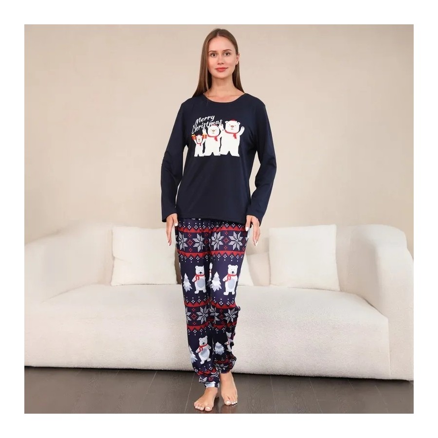 Pijamas de Navidad a juego para la familia, ropa para el hogar, pijama