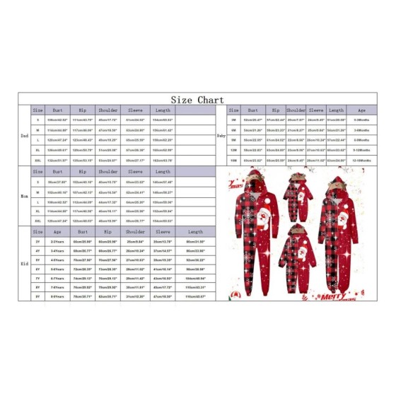Pijamas a juego para adultos y niños, mono de Navidad con estampado de Pijamas a juego para adultos y niños, mono de Navidad con estampado de