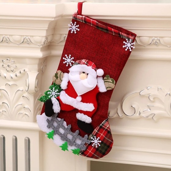 Juego de medias navideñas de gran capacidad, bolsa de regalo sorpresa, Juego de medias navideñas de gran capacidad, bolsa de regalo sorpresa,