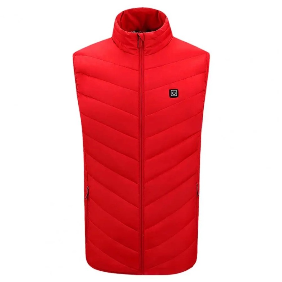 Chaleco con calefacción eléctrica para hombre y mujer, chaqueta calent