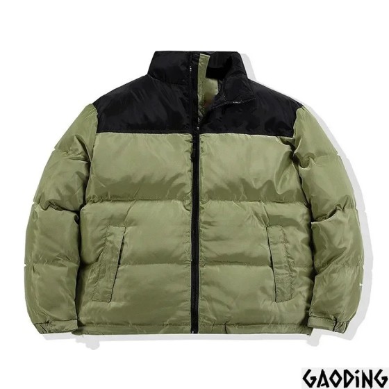 GODING acolchada-Chaqueta de algodón para hombre, abrigo cálido y grue