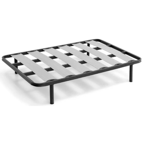 Somier con patas listones de madera camas dormitorio muebles de dormit