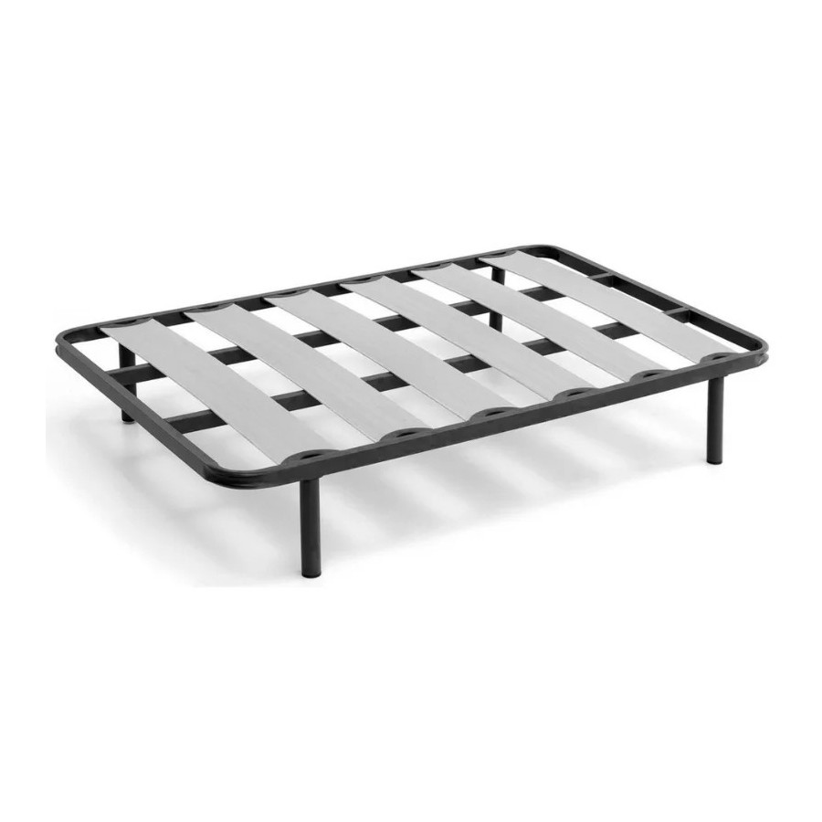 Somier con patas listones de madera camas dormitorio muebles de dormit