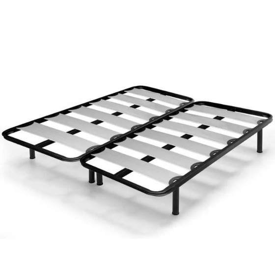 Somier con patas listones de madera camas dormitorio muebles de dormit