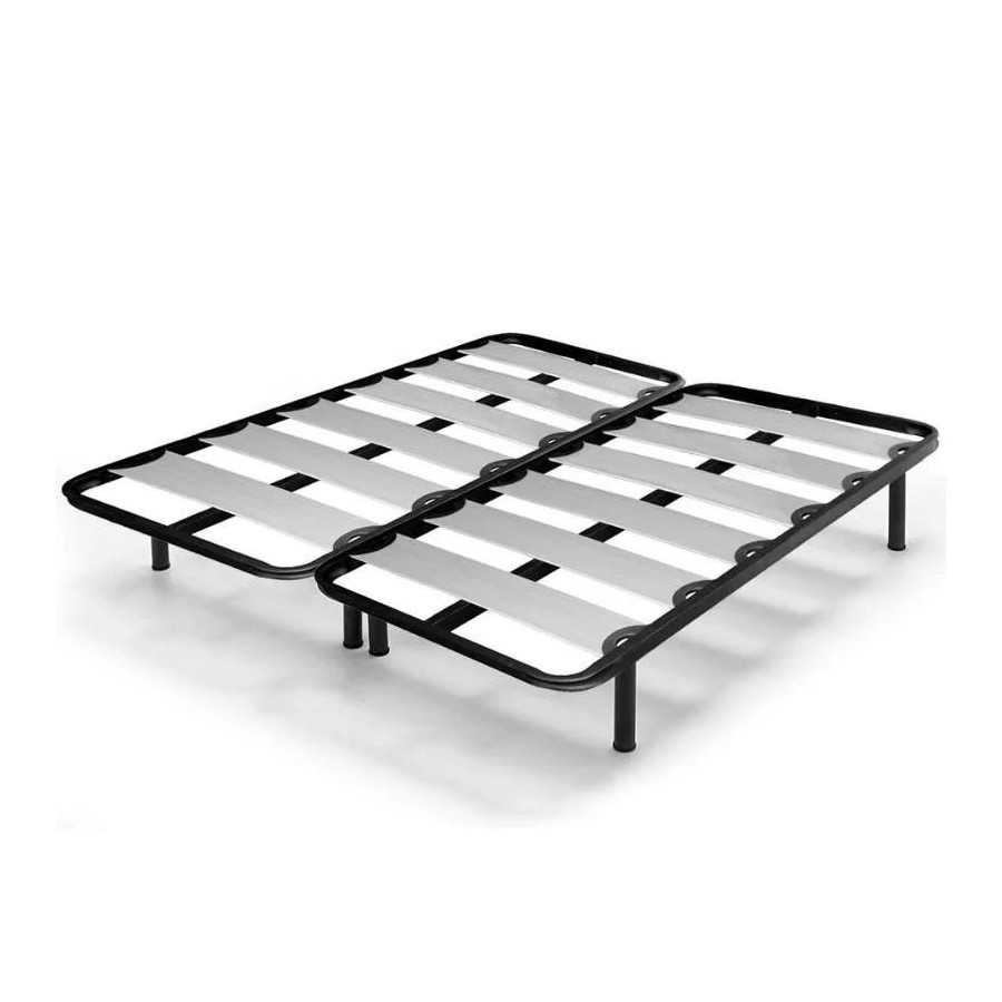 Somier con patas listones de madera camas dormitorio muebles de dormit
