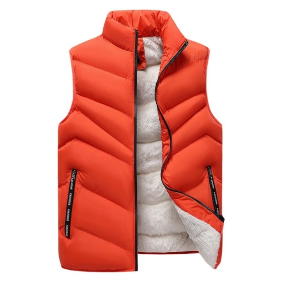Otoño Invierno hombres chalecos negros 2024 sin mangas cuello alto cha Otoño Invierno hombres chalecos negros 2024 sin mangas cuello alto cha