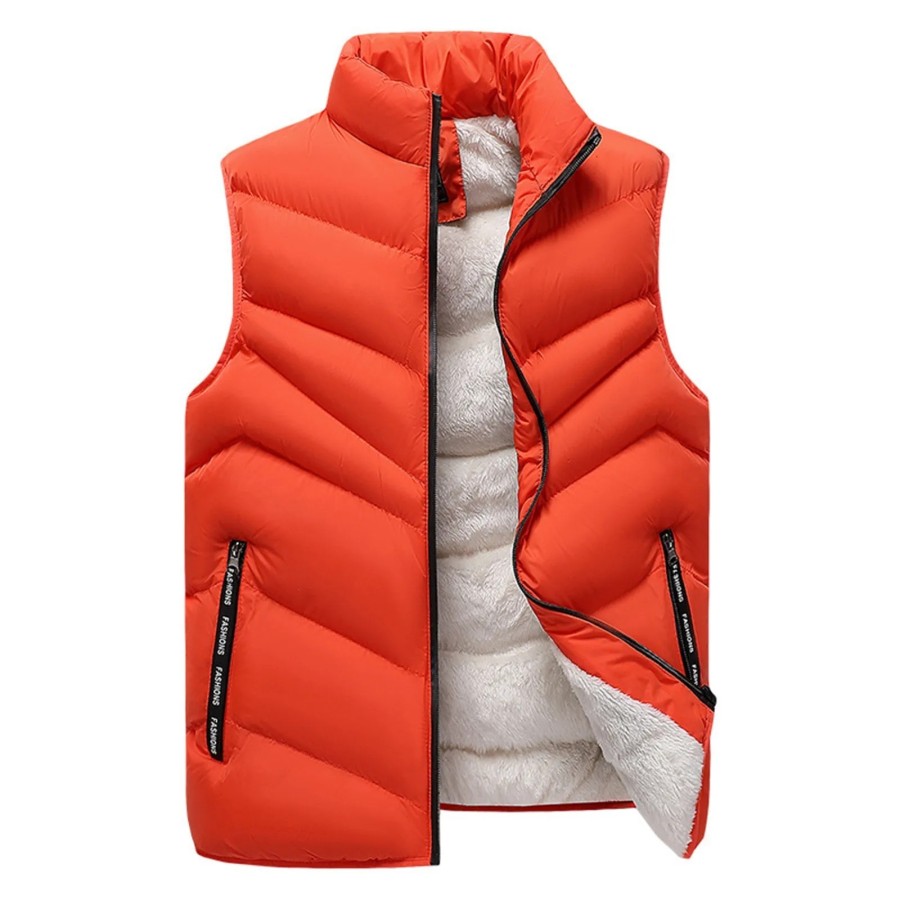 Otoño Invierno hombres chalecos negros 2024 sin mangas cuello alto cha Otoño Invierno hombres chalecos negros 2024 sin mangas cuello alto cha