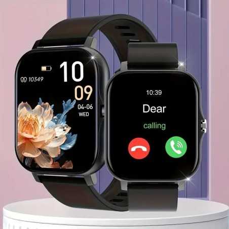 Reloj inteligente actualizado de 4,7 cm con pantalla táctil completa, marcación y respuesta de llamadas, llamadas inalámbricas