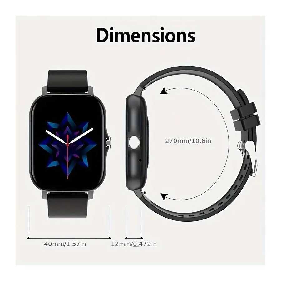 Reloj inteligente actualizado de 4,7 cm con pantalla táctil completa, marcación y respuesta de llamadas, llamadas inalámbricas