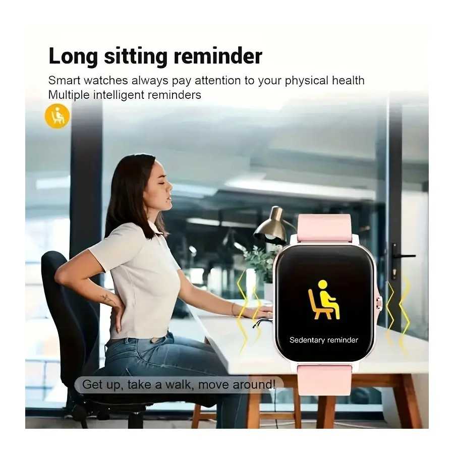 copy of Reloj inteligente actualizado de 4,7 cm con pantalla táctil completa, marcación y respuesta de llamadas, llamadas inal