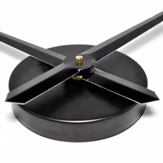Reloj Pared DIY Horas 3D Grande hasta 130 cm. diametro Negro Moderno A