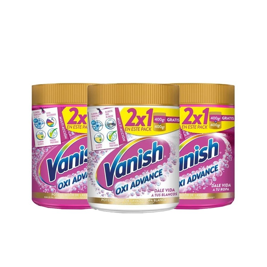 Pack de 3 Vanish Oxi ACTION 900GR Total 900GR X 3 2700GR Quitamanchas 