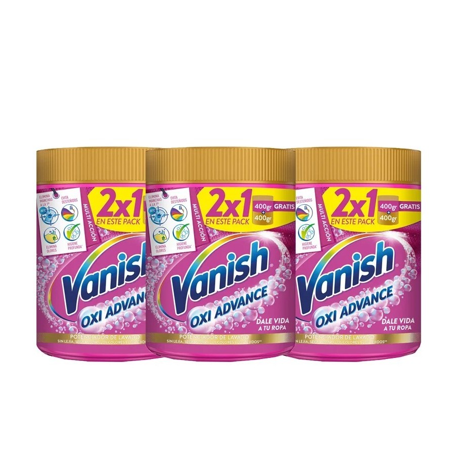 Pack de 3 Vanish Oxi ACTION 900GR Total 900GR X 3 2700GR Quitamanchas 