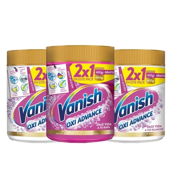 Pack de 3 Vanish Oxi ACTION 900GR Total 900GR X 3 2700GR Quitamanchas 