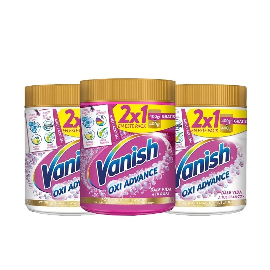 Pack de 3 Vanish Oxi ACTION 900GR Total 900GR X 3 2700GR Quitamanchas 