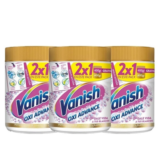 Pack de 3 Vanish Oxi ACTION 900GR Total 900GR X 3 2700GR Quitamanchas 