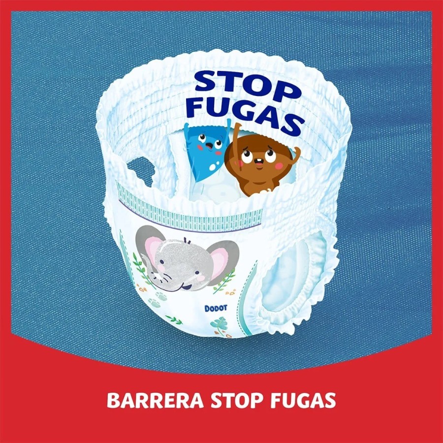 DODOT Pants pañal - braguita unisex de 12 a 17 kg talla 5 paquete 30 u