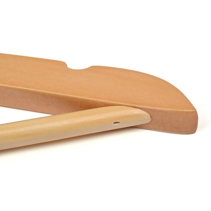 T-LoVendo - Juego de 20 Perchas, Percha de Madera Maciza, Set de 20 Pe