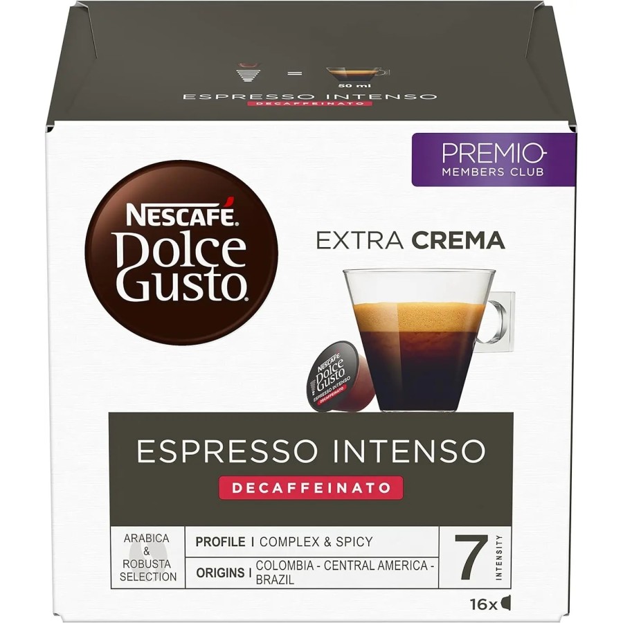 NESCAFÉ Dolce Gusto Espresso Intenso Descafeinado - x3 pack de 16 cáps
