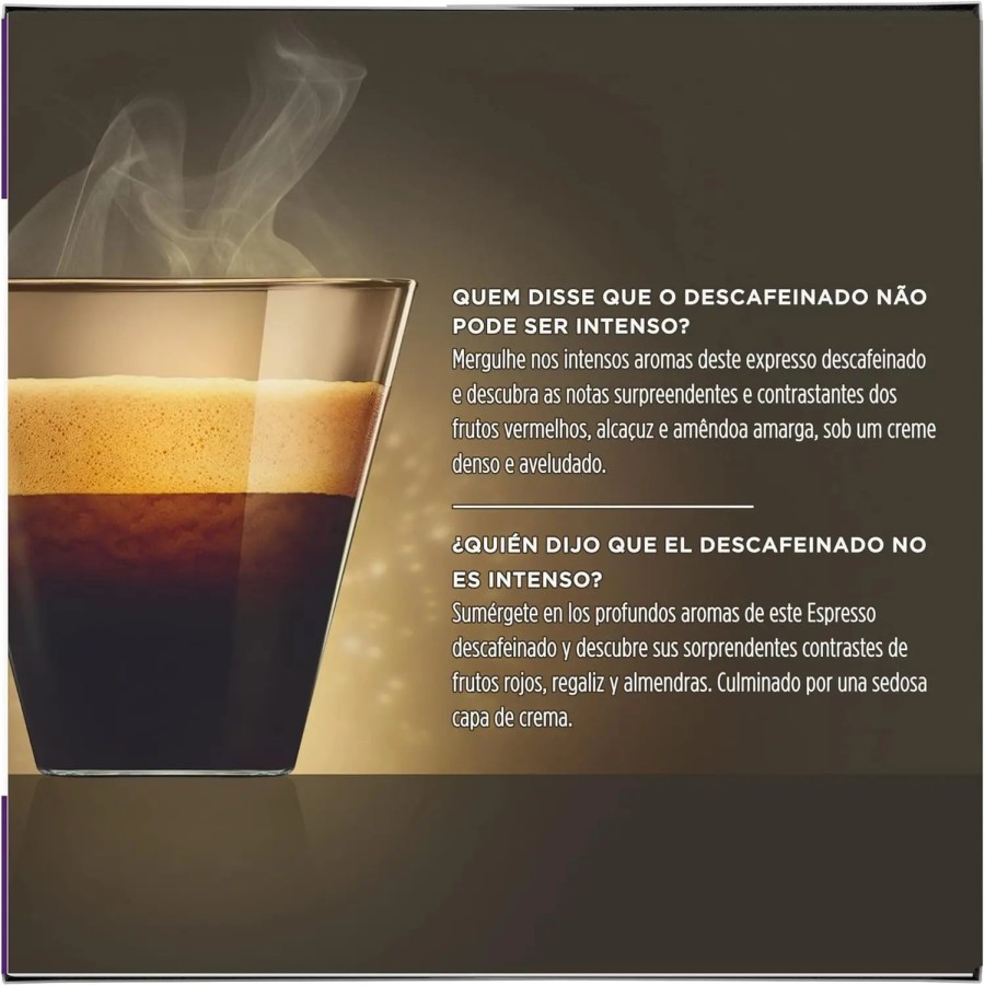 NESCAFÉ Dolce Gusto Espresso Intenso Descafeinado - x3 pack de 16 cáps