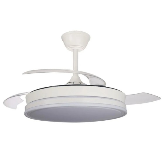 Akunadecor - Ventilador de techo modelo PITIJOPO blanco motor DC 6 vel