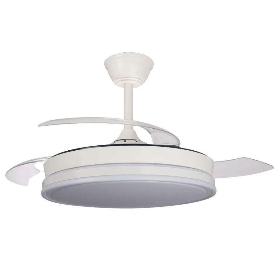Akunadecor - Ventilador de techo modelo PITIJOPO blanco motor DC 6 vel