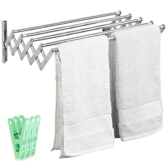 JUPPLIES Tendedero Extensible 100/120/140/160cm - Tendedero Plegable d