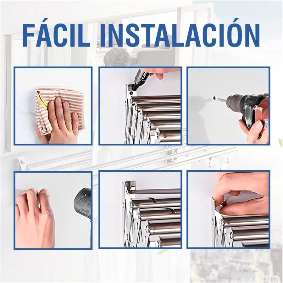 JUPPLIES Tendedero Extensible 100/120/140/160cm - Tendedero Plegable d