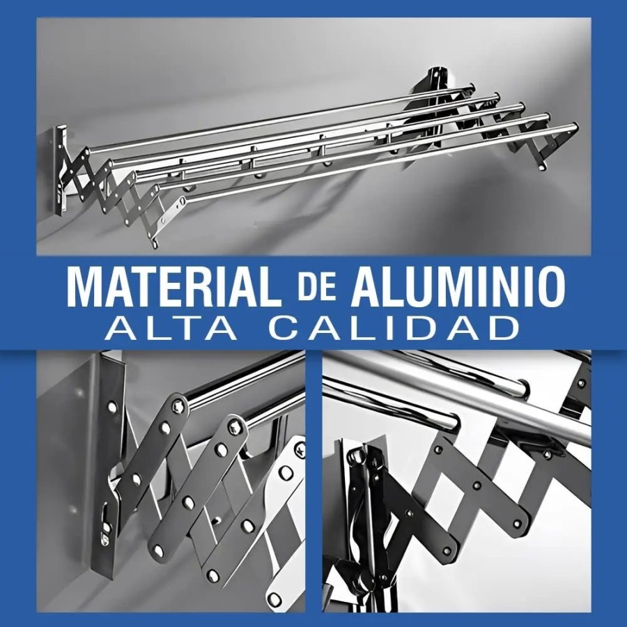 JUPPLIES Tendedero Extensible 100/120/140/160cm - Tendedero Plegable d